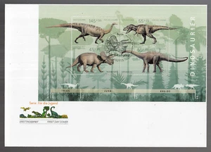 Germany 2008 - 1 Big beautiful FDC Dinosaurs: Plateosaurus,Tyrannosaurus..(I) - Picture 1 of 1