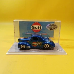 Hot Wheels 41 WILLYS COUPE Blue GULF (WANGSTAR CUSTOM) Limited REAL RIDERS - Picture 1 of 15