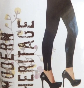 Modern Heritage Seamless leggings, Size-L/XL, Color-Black-Zipper Design - Picture 1 of 3