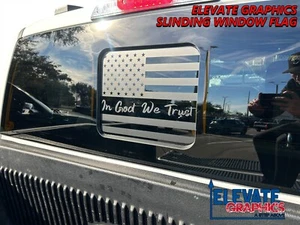 For Ford F150 Graphics Rear Window Flag Stickers Stripes Vinyl Decals 2009-2026 - Picture 1 of 25