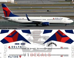 V1 Decals Boeing 737-800 Delta Airlines for 1/144 Revell Model Airplane Kit - Bild 1 von 8
