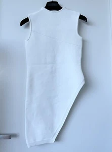 Sass & Bide Women White Cream Sleeveless Asymmetric Dress Top VGC Size XS - Picture 1 of 7
