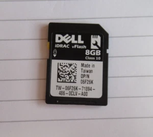 Dell 6F26K iDRAC 7 8GB Class 10 vFLASH SD Card For PowerEdge M620 M820 R720 R730 - Picture 1 of 5