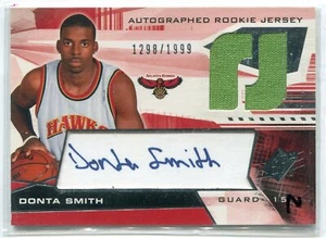 2004-05 SPx Donta Smith JERSEY RELIC AUTO AUTOGRAPH RC /1999 HAWKS - Picture 1 of 1
