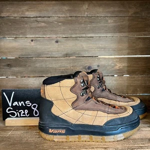 Stivali da snowboard freestyle vintage da uomo Vans Parker in pelle marrone taglia 8 M in ottime condizioni - Foto 1 di 6