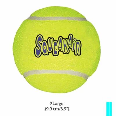SPIELZEUG KONG AIR HUND SQUEAKAIR TENNISBALL XL 10 Cm - Bild 1 von 3