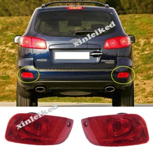 Fit For Hyundai Santa Fe 2006-2009 Car Rear Bumper Fog Light Driving Lamp RH+LH  - Picture 1 of 4