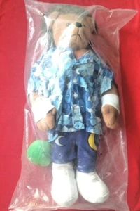 WWE - OFFICIAL - CARLITO PLUSH TEDDY BEAR - ( WITH APPLE ) - 18" - NEW - RARE - Picture 1 of 7