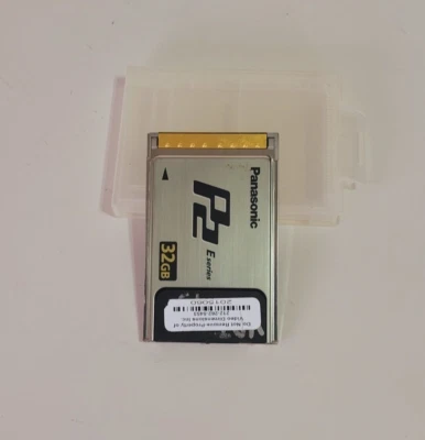Panasonic 32GB E-Series P2 Card Model:AJ-P2E032XG, Serial:AOR1 1B0404 W/Case #PG - Image 1 of 4