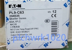 1 PCS NEW EATON Micro Circuit Breaker PL9-C63 - Picture 1 of 3