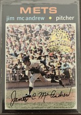 2020 Topps Heritage 1971 Buybacks Jim McAndrew #428 50th Anniversary Patch