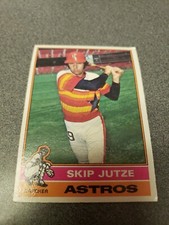 1976 SKIP JUTZE HOUSTON ASTROS TOPPS BASEBALL CARD #489