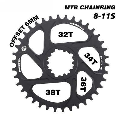 Mountain Bike Chainwheel 32T 34T 36T 38T 11 Speeds Sprocket Bicycle Chainring - Image 1 of 4