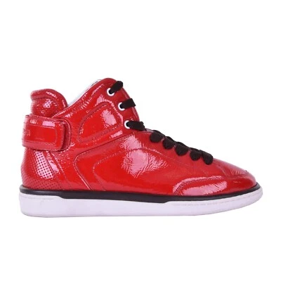 DOLCE & GABBANA Lackleder High-Top Sneaker Schuhe USLER Rot 05922 - Bild 1 von 4