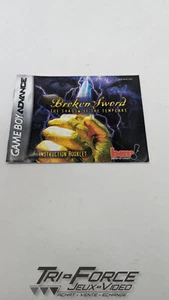 Broken Sword Gameboy Advance Instructions Manual / Booklet ONLY, Free Shipping - Picture 1 of 1