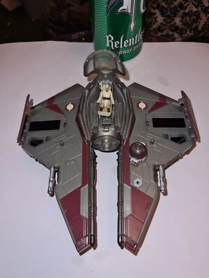 Hasbro Transformers Star Wars Obi Wan Kenobi's Jedi Starfighter. Complete - Image 1 of 4
