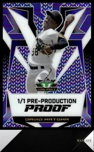 2023 Leaf Eclectic Valiant Purple David Matoma Auto 1/1 Pre-Production Proof - Picture 1 of 2