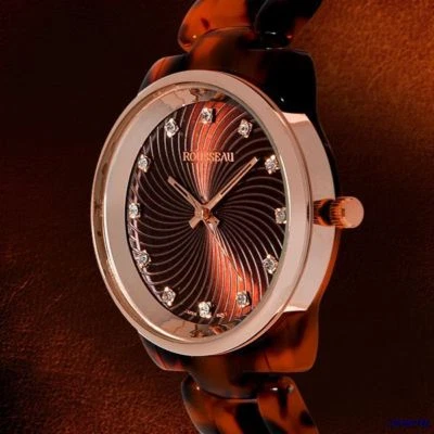 NUEVO RELOJ ROUSSEAU Adele DAMAS con índices CRISTAL Swarovski Foto 1 de 3