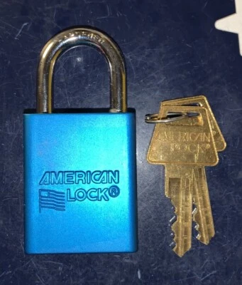AMERICAN LOCK BLUE Lockout Padlock Aluminum Boron Alloy  A1105BLU  Outdoor or In - Image 1 of 4