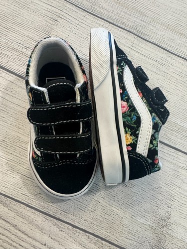 Vans Sneakers Bambini Ragazze Bambino 5 Nuove Oldol Skoo Wilduet Bouque Scarpe