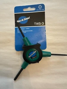Park Tool TWS-3 - Green - Torx Compatible Bicycle 3-Way Wrench T10 T25 T30 - Picture 1 of 2