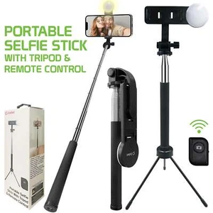 Wireless Selfie Stick with Remote, & Tripod Base (Wireless Remote Shutter) - Picture 1 of 10