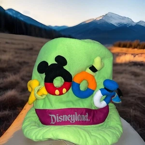 Walt Disney World 2000 Goofy Green Plush Hat Cap Adult Size Numbers Rare Costume - Picture 1 of 24