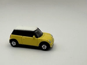 Tomica Yellow with White Top Mini Cooper Diecast Car No. 43 - Picture 1 of 8