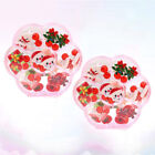  14 Pairs Christmas Kids Earrings Clip on Decorative Stud Children Clips Cartoon