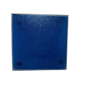 Cobalt Blue Glass w/ legs Trivet Hot Plate Pots Pans Heat Resistant "6 x 6" - Picture 1 of 5