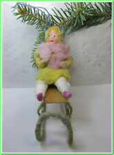 🎄Vintage antique Christmas German spun cotton ornament figure #6102314