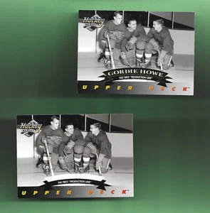 ¡SOLO 1 ON! ¡JUEGO DE ERRORES RARO! Línea de producción GORDIE HOWE DETROIT SID ABEL/LINDSAY - Imagen 1 de 2