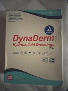 Dynarex DynaDerm Hydrocolloid Dressing, Thin 2 x 2 Inch -Pack of 20 Exp 11/15/24 - Picture 1 of 4