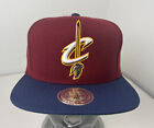 NBA Mitchell Ness Cleveland Cavs Cavaliers Hat Cap XL Logo 2T Snapback Burgundy