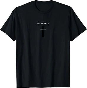 Waymaker Cross - Minimalist Christian Religious Jesus T-Shirt Hoodie - Picture 1 of 10