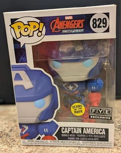 Funko POP! Vinyl #829 Marvel Avengers Captain America Glow In The Dark Figure BU - Picture 1 of 3