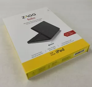 Zagg Folio A97ZFK-BB0 Multi-Angled Protective Case for iPad - Picture 1 of 13