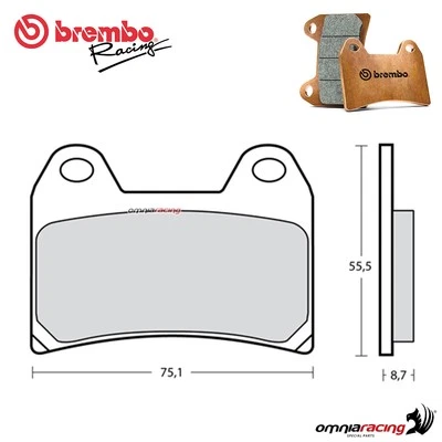 Pair of Brembo Racing Z03 Ducati Supersport 900ie Brake Pads 1998-2002 - Image 1 of 4
