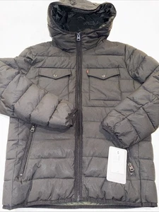 Levi's Herren S Stretch Hooded Two-Pocket Steppjacke Puffer Schwarz LM2RP401 - Bild 1 von 6