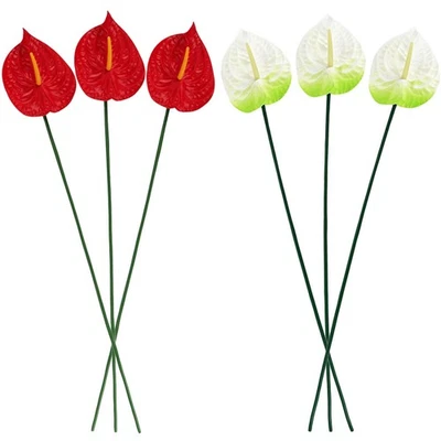  6 Pcs Piante Artificiali Decorative Fiore Di Simulazione Fiori Artigianali - Immagine 1 di 4