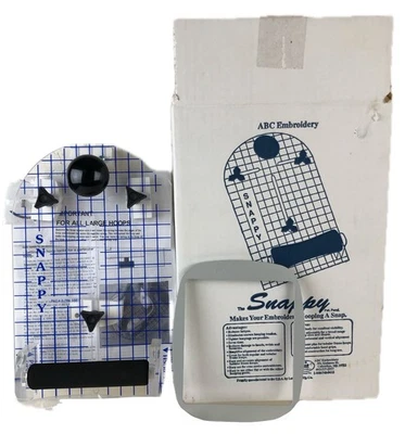 The Snappy ABC Embroidery Machine Hooping Assistant - Clear Plastic - Image 1 of 4