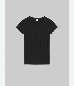 Leset schwarzes Laura Slim Fit T-Shirt Medium - Bild 1 von 4