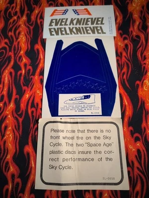 Evel Knievel First Edition Vintage  Decals For Canyon Sky Cycle and Paperwork - Image 1 of 4