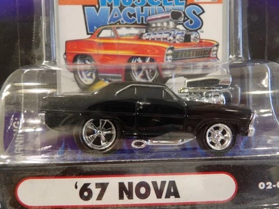 1967 CHEVY NOVA    2000 FUNLINE MERCHANDISE INC. MUSCLE MACHINES   1:64 DIE-CAST - Image 1 of 2