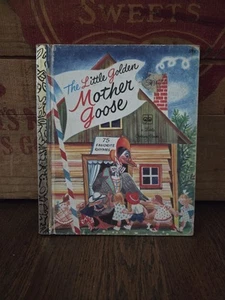 Vtg A Little Golden Book; "The Little Golden Mother Goose" 1977 GOOD - Foto 1 di 8