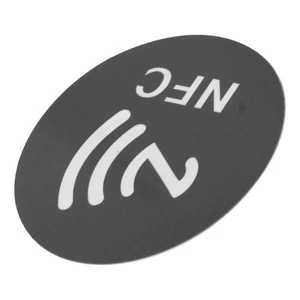 Czarne 20x ID5200 NFC Naklejki Etykieta samoprzylepna Okrągła 40mm Etykieta przeciwzakłóceniowa - Zdjęcie 1 z 22