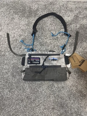 Patagonia Grey Medium Fishing Patch Bum Bag Waist Pack Multi-Compartment BNWT