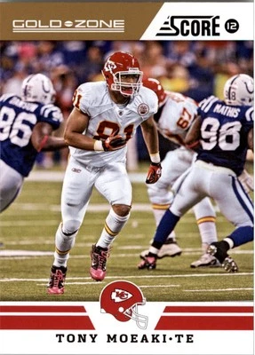 2012 Score Gold Zone #253 Tony Moeaki - FB - Image 1 of 2