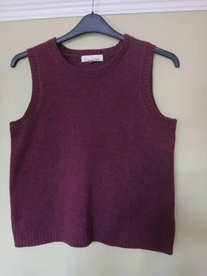 Seasalt 'East View Vest' - Size 10 - Purple - 80% Merino Wool - Image 1 of 3