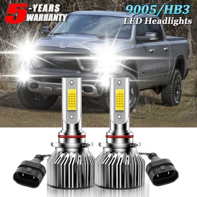 Faros LED de haz bajo 9005/HB3 para Ram 5500 4500 2016 2017 2018 6000 k Foto 1 de 4